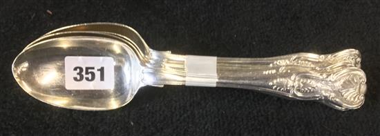 4 x Kings pattern silver table spoon